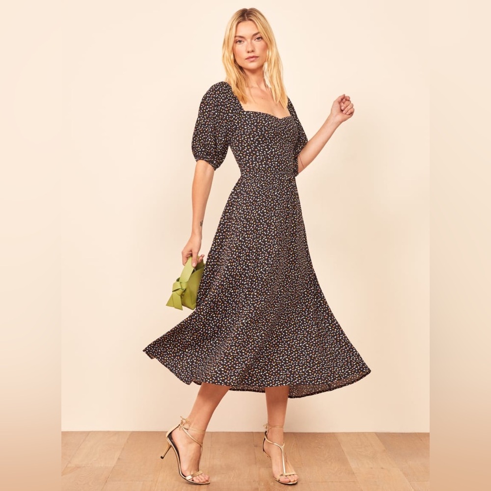 Reformation Zippy Dress in Confetti, Size 2P